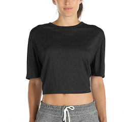 Open Back Workout Top Shirts Yoga T Shirts Activewear Exercise Crop Tops for Women 14 pcs